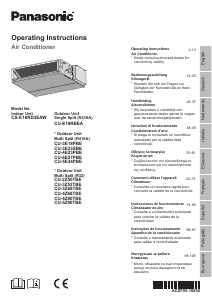 Mode d’emploi Panasonic CU-E18RBEACU-3E18PBE Climatiseur