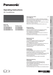 Bruksanvisning Panasonic CS-HZ25XKE5H Luftkonditionering