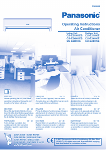 Mode d’emploi Panasonic CS-E28HKE Climatiseur