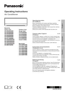 Bedienungsanleitung Panasonic CU-Z35XKE Klimagerät