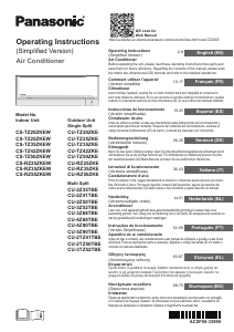 Manual de uso Panasonic CS-TZ42ZKEW Aire acondicionado