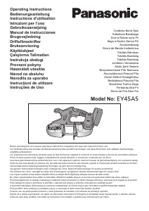 Manuale Panasonic EY45A5 Sega a nastro