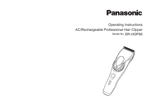 Käyttöohje Panasonic ER-HGP86 Trimmeri