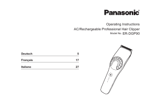 Mode d’emploi Panasonic ER-DGP90 Tondeuse