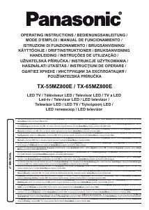 Εγχειρίδιο Panasonic TX-65MZ800E Τηλεόραση LED