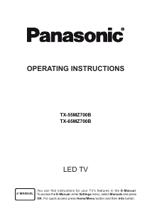 Manual Panasonic TX-65MZ700B LED Television