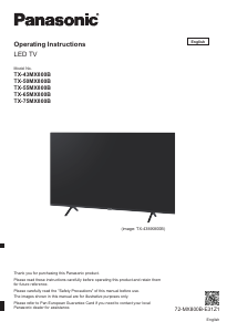 Manual Panasonic TX-65MX800B LED Television