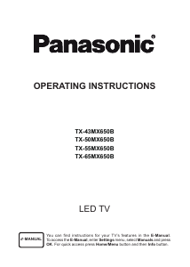 Manual Panasonic TX-65MX650B LED Television