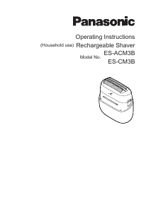 Manual de uso Panasonic ES-CM3B Afeitadora