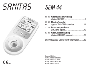 Manuale Sanitas SEM 44 Dispositivo TENS
