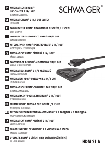 Instrukcja Schwaiger HSM 21 A Przełącznik HDMI