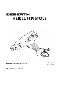 Instrukcja Eberth HG1-2000 Opalarka