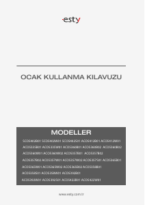 Kullanım kılavuzu Esty ACO5392B01 Ocak