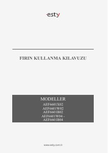 Kullanım kılavuzu Esty AEF6601B04 Fırın