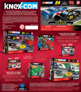 Manual K'nex set 36118 Nascar 24 vs. 88
