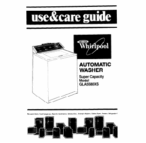 Handleiding Whirlpool GLA5580XS Wasmachine
