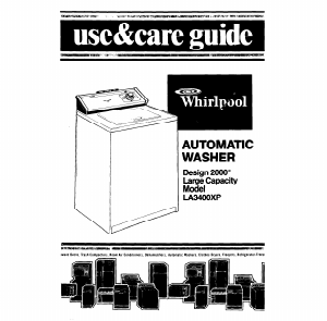 Bruksanvisning Whirlpool LA3400XP Tvättmaskin