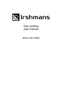 Manual Irshmans MG 70560 Hob