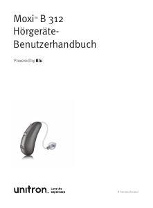 Bedienungsanleitung Unitron Moxi B3-312 Hörgerät
