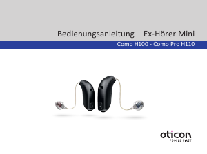 Bedienungsanleitung Oticon Como H100 Hörgerät