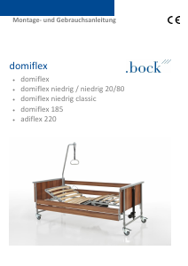 Bedienungsanleitung Bock Domiflex Krankenbett
