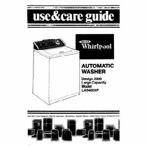 Bruksanvisning Whirlpool LA5400XP Tvättmaskin