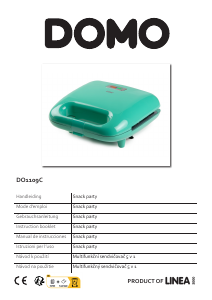Bedienungsanleitung Domo DO1109C Kontaktgrill