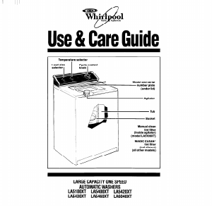 Handleiding Whirlpool LA5400XT Wasmachine