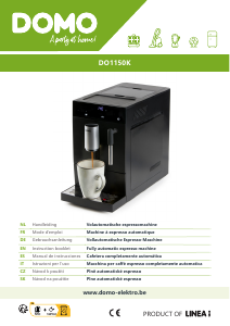 Manual de uso Domo DO1150K Máquina de café espresso