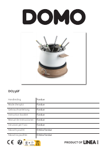 Manual de uso Domo DO736F Fondue