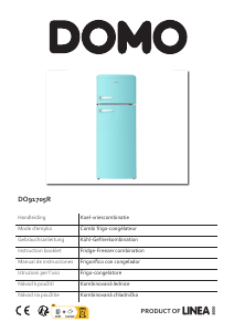 Bedienungsanleitung Domo DO91705R Kühl-gefrierkombination