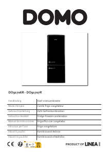 Mode d’emploi Domo DO91706R Réfrigérateur combiné