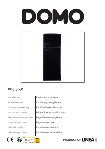 Mode d’emploi Domo DO91704R Réfrigérateur combiné