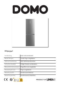 Mode d’emploi Domo DO91334C Réfrigérateur combiné