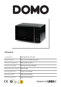 Manual de uso Domo DO22501G Microondas