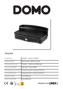 Bedienungsanleitung Domo DO9260G Tischgrill