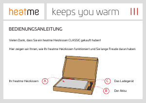 Bedienungsanleitung Heatme Classic Heizkissen