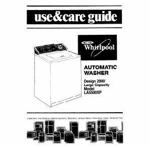 Bruksanvisning Whirlpool LA5500XP Tvättmaskin