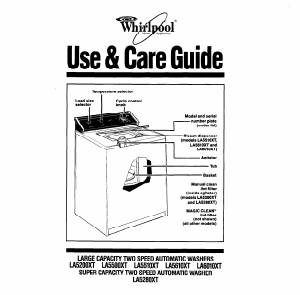 Handleiding Whirlpool LA5510XT Wasmachine