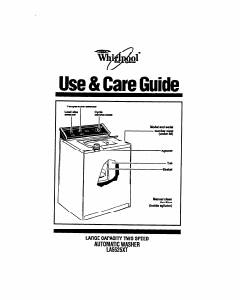 Bruksanvisning Whirlpool LA5525XT Tvättmaskin