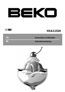 Mode d’emploi BEKO HSA 11520 Congélateur