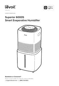 Handleiding Levoit Superior 6000S Luchtbevochtiger