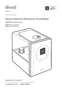 Mode d’emploi Levoit LUH-A602S-WCA Smart Hybrid Humidificateur