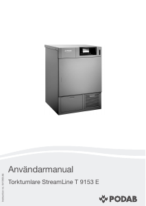 Bruksanvisning PODAB StreamLine T 9153 E Torktumlare