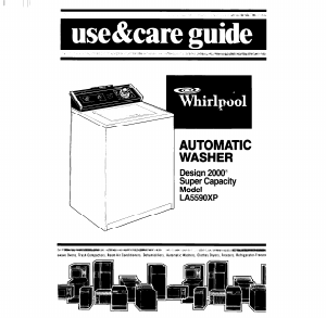Bruksanvisning Whirlpool LA5590XP Tvättmaskin