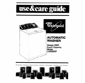 Handleiding Whirlpool LA5599XP Wasmachine