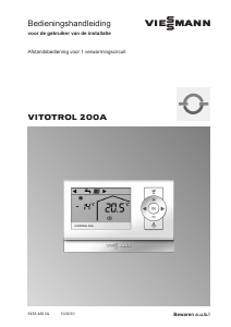 Handleiding Viessmann Vitotrol 200A Thermostaat