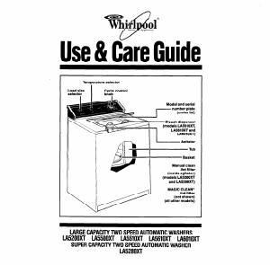 Bruksanvisning Whirlpool LA5610XT Tvättmaskin