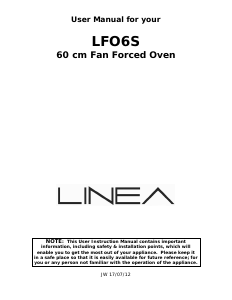 Handleiding Linea LFO6S Oven