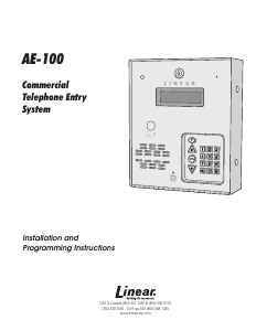 Handleiding Linear AE-100 Intercomsysteem